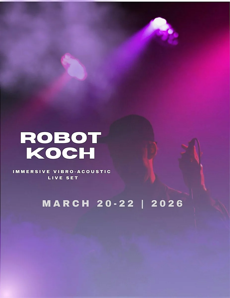 Promotional artwork for Robot Koch (live) - Vibro-acoustic Journey