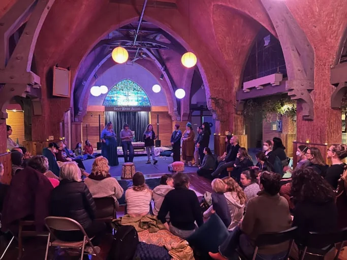 Singing the Great Turning gathering at the Chapel