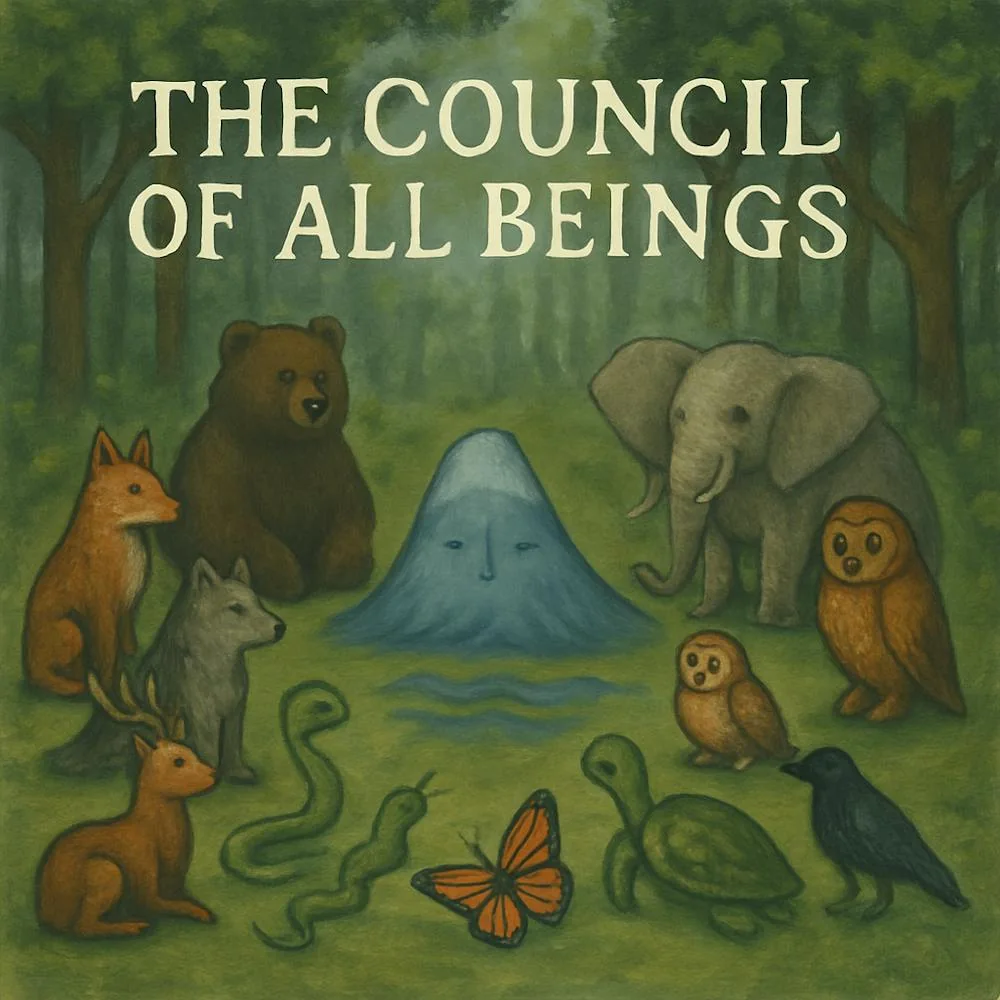 Promotional artwork for Council of All Beings: A Community Ritual