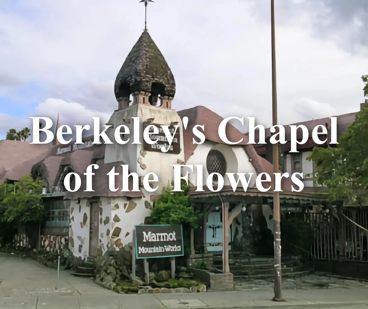 Chapel of the Flowers exterior, featured on the Dime Bag Comedy event page
